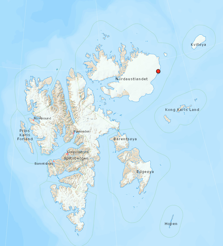 Kart over Spitsbergen