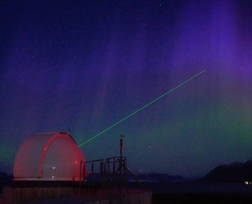 Laser og nordlys